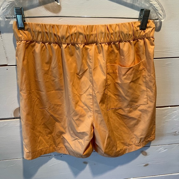 Original Use size small Peach Orange Drawstring Swim Trunk Shorts, EUC, summer - Picture 2 of 6